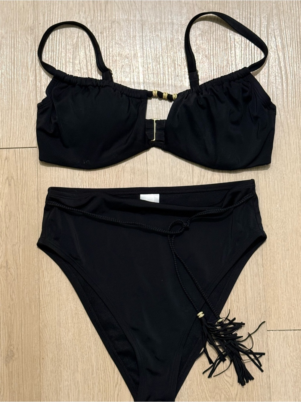 Shade & Shore Black High-Waist Bikini Set - Women Swim